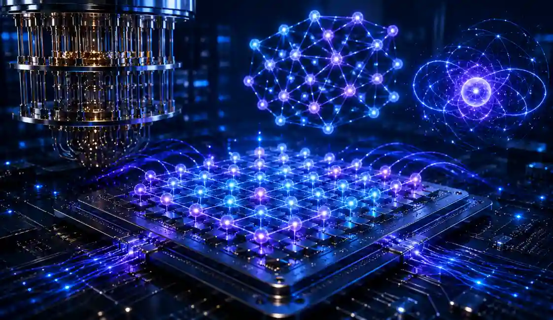 Superconducting quantum processor with glowing error-correction code patterns