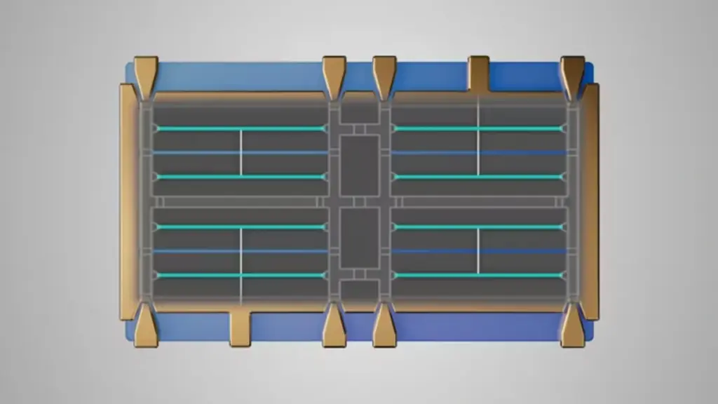A four-qubit array described in the technical paper.