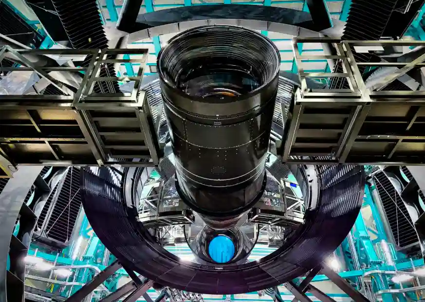 The LLST camera mounted to the telescope.