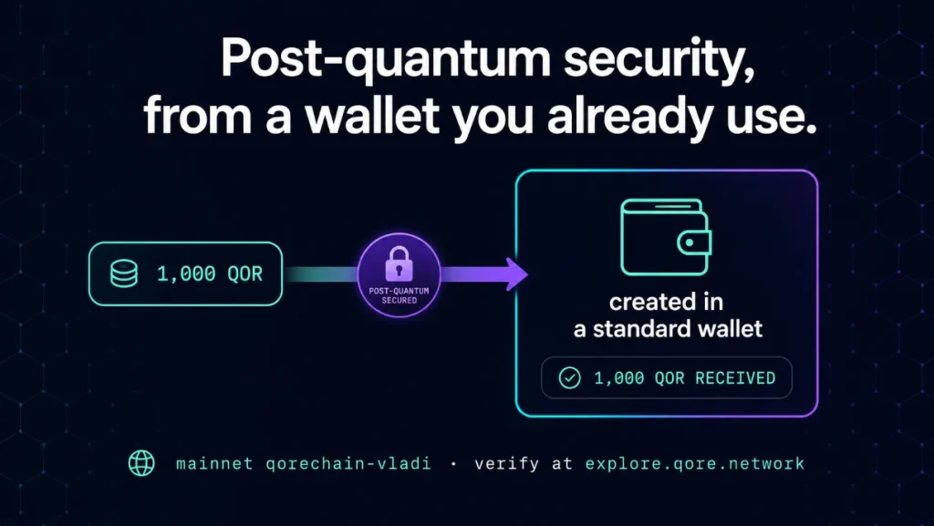 QoreChain's announcement.